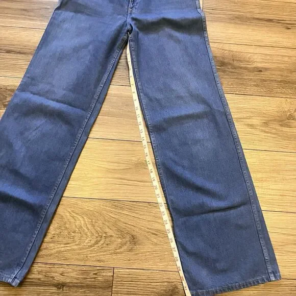 Rare Vintage 70's Retro Wide Leg Levi’s High Waist Indigo Jeans Size 28 - Picture 5 of 15